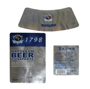 China Beautiful metallized paper for beer label,private label beer,beer label factory