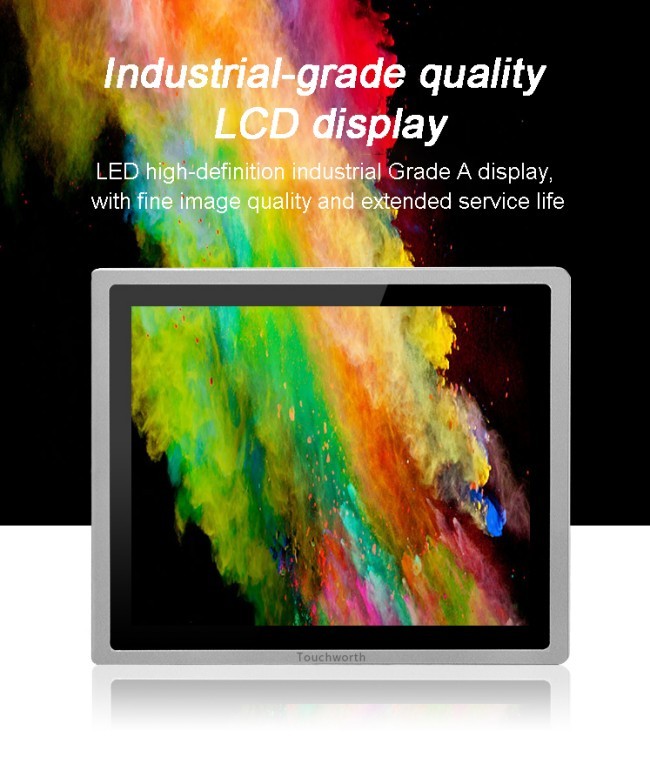 21.5 Inch Outdoor Waterproof Pure Flat Capacitive Touch Screen Monitor 1000nits Sunlight Display USB DVI Interface New Product