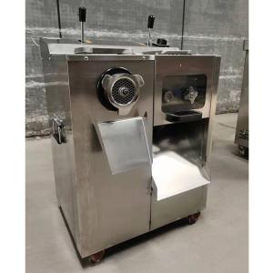 China Hotel Commercial Meat Cutter And Grinder Small Desktop Stainless Steel Mechanical Automatic Meat Mincer Machine factory