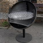 European Outdoor Cooking Grills Fire Bowl Corten Steel Barbecue Grill