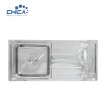 CH10046B Single Bowl Sink With Drain Board Stainless Steel Kitchen Sink Press