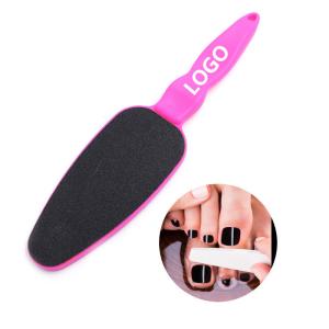 China Promotional Pink Double Side Nail Polishing Nail File Logo Customized factory