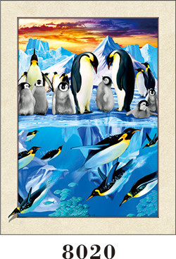 High Definition 5D Animal Print Lenticular For Office And Shop Eco - Friendly