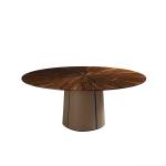 Pine Burl Luxury Modern Dining Room Tables 1.6m Kitchen Table Sets