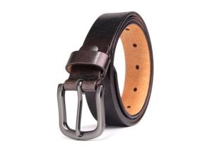 China Single Prong Alloy Buckle 2.8CM Womens Wide Leather Belts factory
