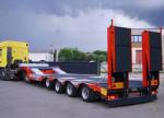 60-100 Ton Heavy Duty Bulldozer Cargo Transporting Low Bed Low Profile