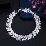 Fashion Bracelet Bangle for Women Captivate Bar Slider Brilliant CZ Rose Gold