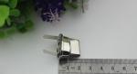 Fashion Shiny Nickel Color Zinc Alloy Metal Oval Twist Lock For Bag