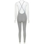 Ribbed Sexy Women Bodycon Jumpsuit Backless Bodycon Jumpsuit