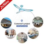 44 Inch 3 ABS Blades Dimmable LED Ceiling Fan 230V For Bedroom