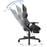 PC Gamer Racing Style Executive Chair GENUINE LEATHER Comfortable Gaming Office