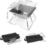 Liftable Foldable Stainless Steel Barbecue Grill