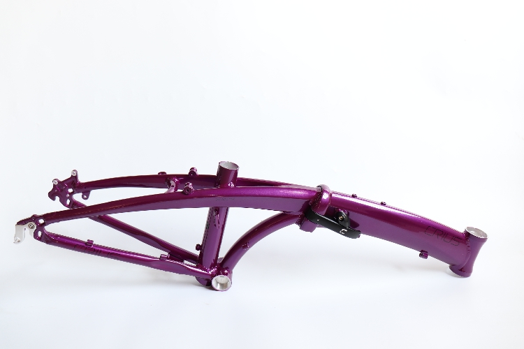 Crius Aluminum Folding Bike Frame 20 Inches Velocity Foldable Aluminum Bicycle Frame