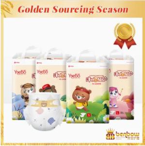 China Comfortable Large Waistband baby diaper with Yeebo Diaper factory