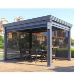 Waterproof outdoor bioclimatic awning rain protection Luxury modern electric