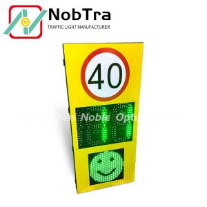 China IP54 Waterproof Rating Solar LED Radar Speed Sign with -40-60\u2103 Tolerance factory