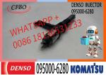 High Quality Diesel Engine Fuel Injector 095000-6280 / 6219-11-3100 For Komatsu