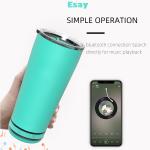 Rechargeable Waterproof Outdoor Logo Customized Portable Mini Round Blue Tooth