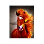 30x40cm Size 3D Pictures Of Animals 0.6mm PET Material Durable