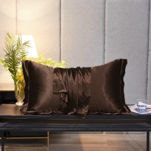 China Luxury 16mm Envelope Satin Silk Pillowcase Solid Color SGS Listed factory