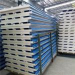 insulated 0.376mm polyurethane foam sandwich roof panel used in cold storage