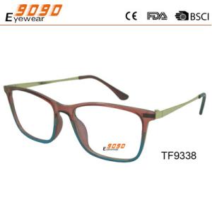 China Colorful frame with tr90 injection ,metal temple ang hinge ,suitable for women factory