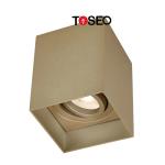 Aluminum Adjustable Surface Mounted LED Downlight Square Modern Black GU10 Anti