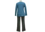 Cotton Print Women'S Long Sleeve Pyjama Set , Ladies 3 Piece Pyjama Set