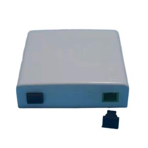 China Wall Outlet Box for FTTX FTTH 86 Type 4 Ports Fiber Optic Wall Mounted Face plate factory