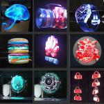 Spliced 65cm wifi light outdoor advertising machine 3D LED holographic display