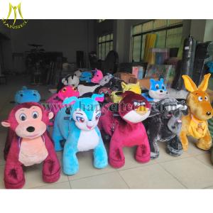 China Hansel Mall Animal Rides animal kids-coin-operated stuffed animals with wheel mall ride factory