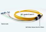 4F - 12F Ribbon fanout 900um Fiber optic pigtail LC OS2 Single mode with 0.9mm