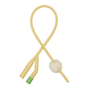 China OEM Two Way Nature Latex Foley Catheter FR12 FR14 280mm Length factory