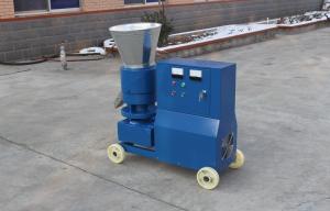 China Flat Die Biomass Wood Pellet Machines / Making Wood Pellets At Home Elect Motor Driven factory