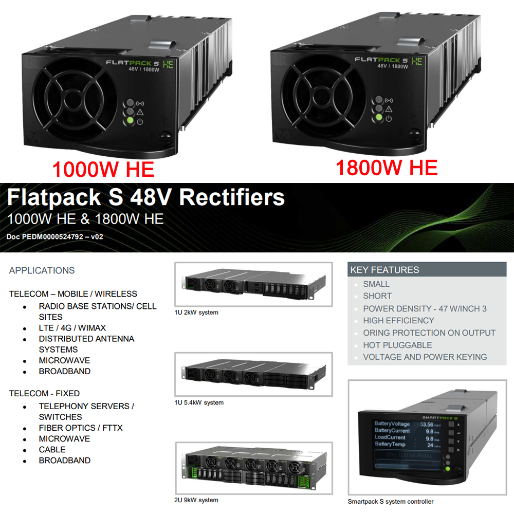 In Stock New 48v 1000w FPS 48/1000w Eltek Rectifier Module Flatpack S 48/1000 HE P/N 241122.105