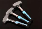 One Piece Stoning hammer(XL-0074) with polishing surface, conjoined steel handle