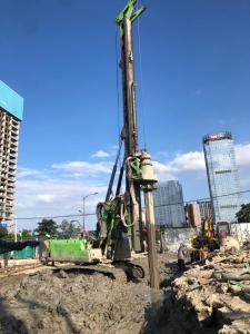 China Width 2900mm 110KN Hydraulic Rotary Piling Rig KR125A Max. Drilling Diameter 1300 Mm Max. Drilling Depth 43 M factory