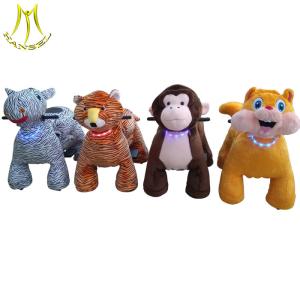 China Hansel shopping mall indoor rides electric stuffed animal scooters factory