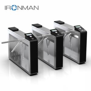 China Card swiping induction stainless steel pedestrian counting channel one-word up and down factory