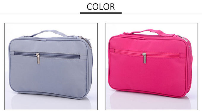 Simple Pure Color Blank Makeup Brush Bag Portable Travel Makeup Bag