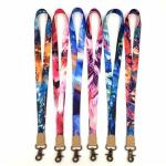 Sublimation Printing Polyester Carabiner Lanyard Company Branded Bulk