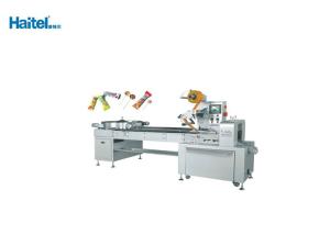 China High Speed Lollipop Wrapping Machine Pillow Style Quick Setting Airproof factory