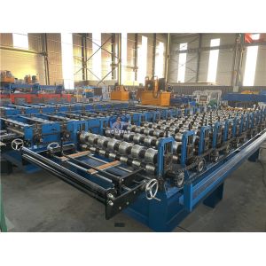 7 rib trapezoidal roofing sheet roll forming machine
