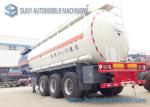 Tri-axle Oil Tank Trailer 35000L Ammonia water Chemical Tank trailer Q345 / Q235