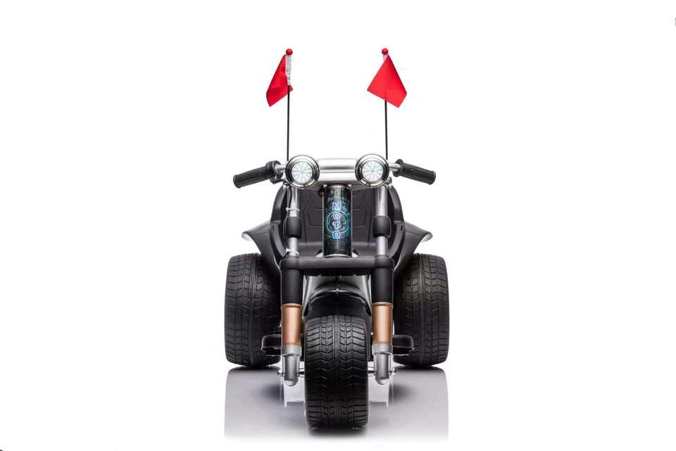 Dual-Drive 540 Motor 12V Electric 3 Wheels Off-Road Ride On Motorcycle Toy Car for Kids