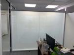 Privacy Protection White PDLC Frosted Switchable Film Glass For Meeting Room
