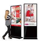 55 Inch Indoor Mall LCD Digital Signage , Vertical Advertising Touch Display