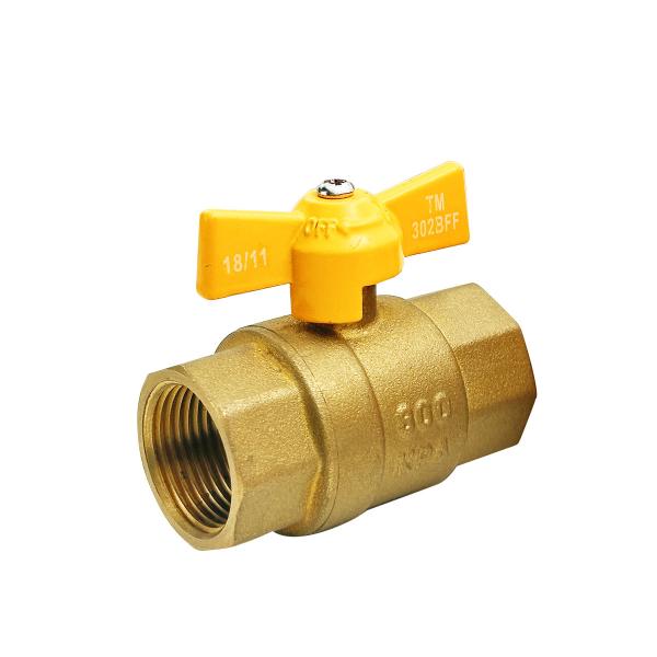OEM Brass Ball Valve Double Male Brass Material HPB 58-3A Long Handle Supply For
