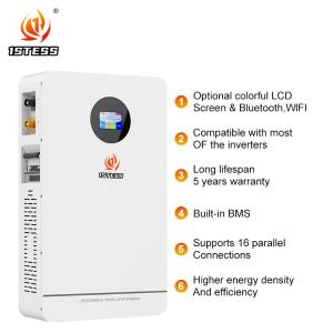 China 25.6V 200Ah 5.12kwh home energy storage battery Wall-Mounted Model Energy Storage Battery system factory