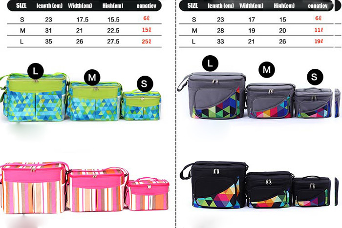 600D Polyester Lunch Cooler Bags SGS Certificated With 8mm EPE Pearl Sponge